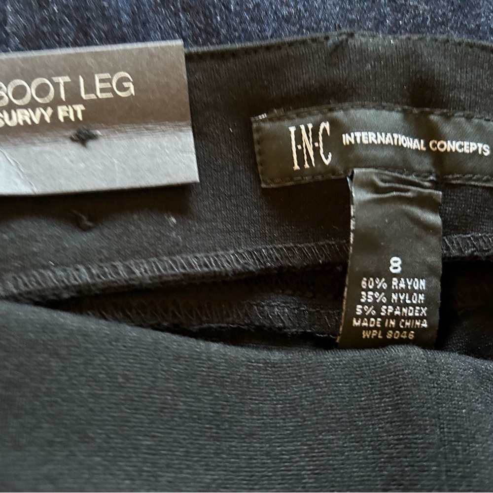 INC Black Boot Leg Pants - Picture 4 of 6